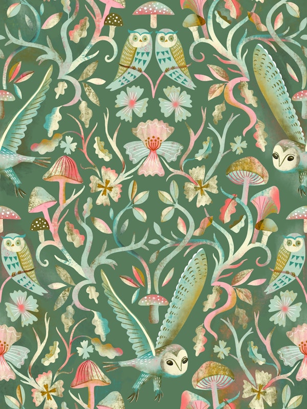 silent owl flight forest