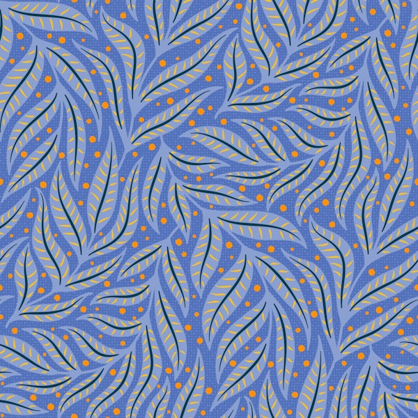 Dopamine leaves cobalt blue / orange big