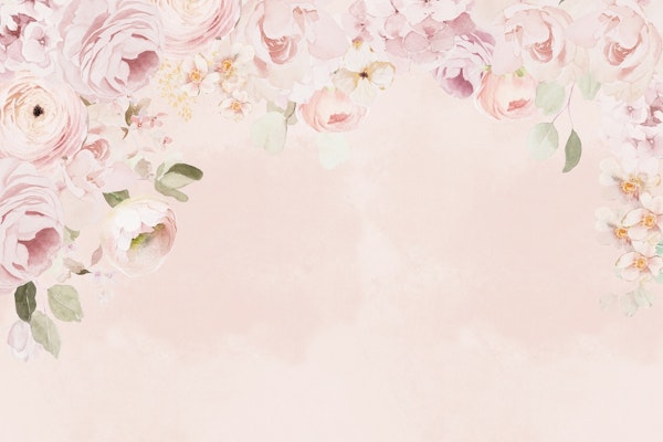 Enchanting Pastel Springflowers Garden