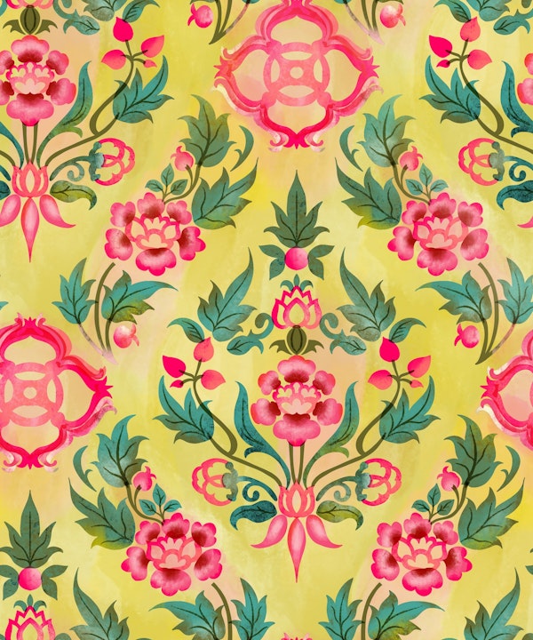 classical floral damask