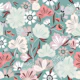 muted floral bloom