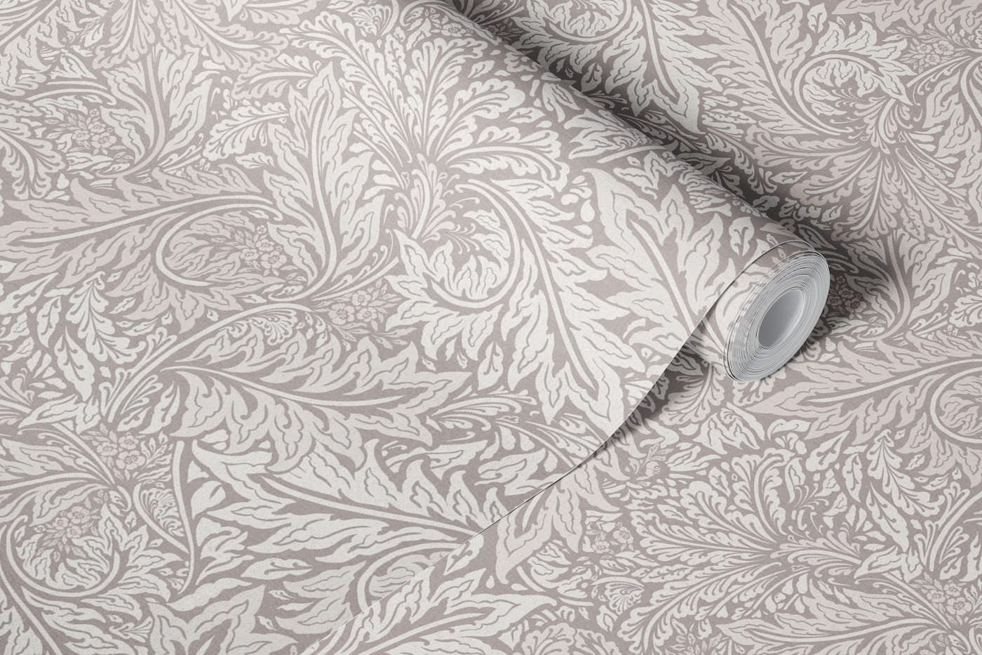 Morris Larkspur Foliage Neutral beige wallpaper roll