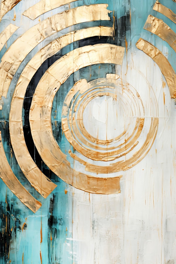 ABSTRACT ART Vibrant Sun