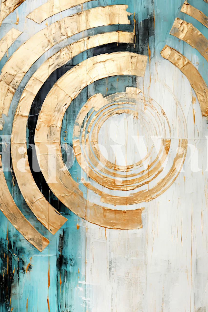 Tapeta Vibrant Sun Abstract Art U Sobi