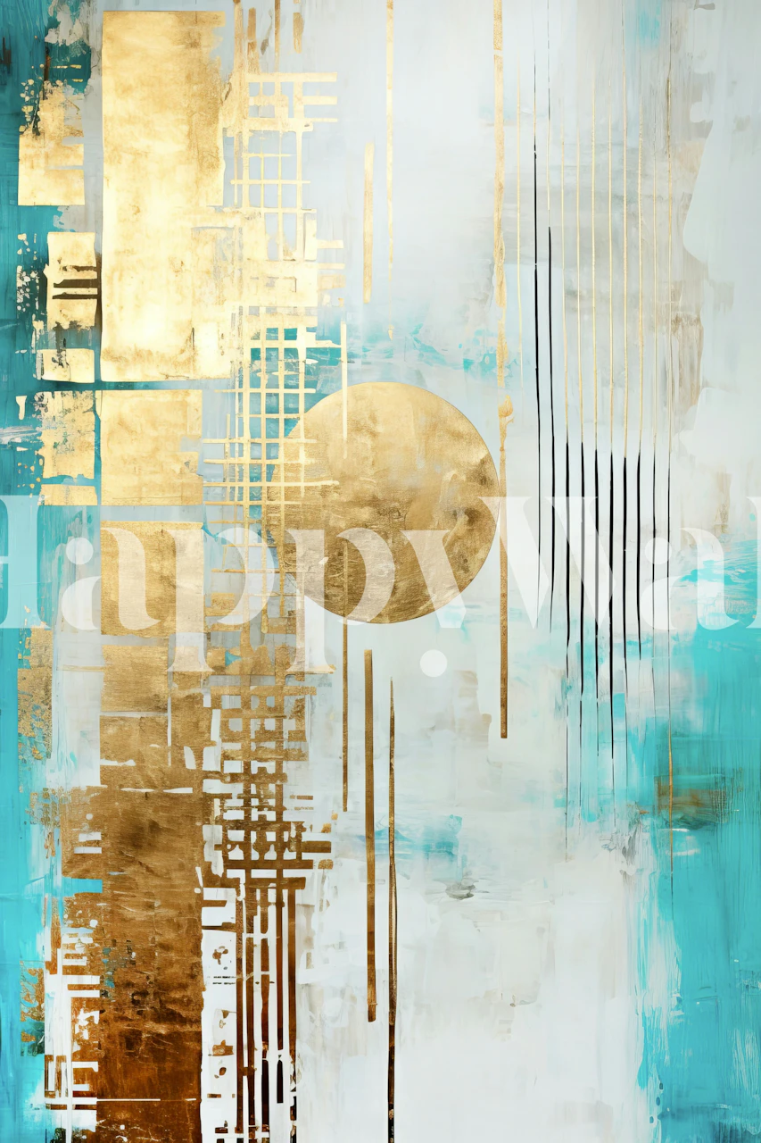 Heaven's gate abstract wallpaper in a room