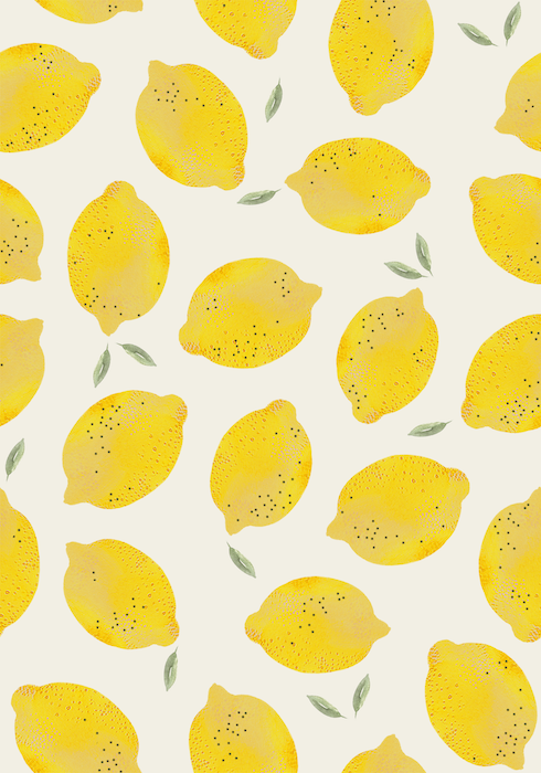 Lemon Wallpaper - Happywall