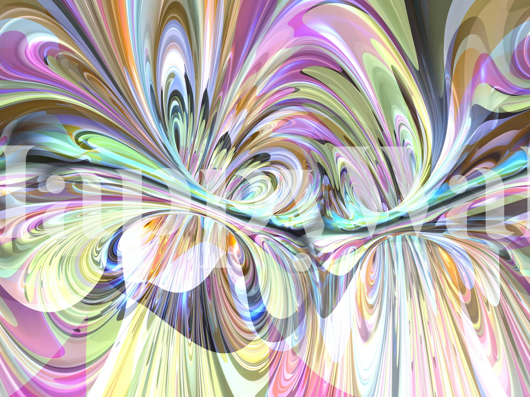 Colorful swirling pattern in pastel tones, abstract wallpaper