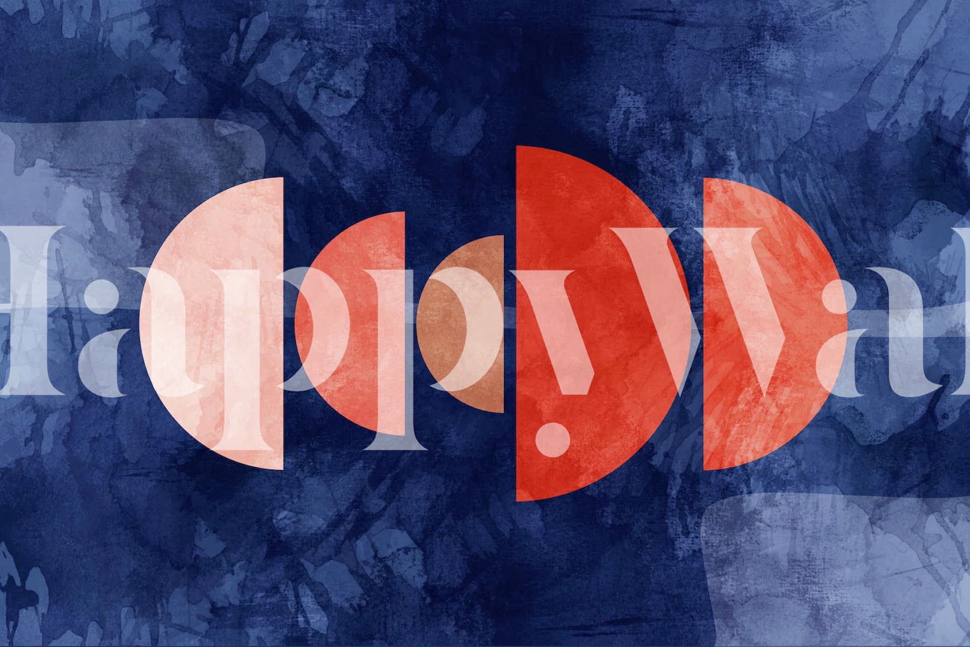 Vibrant Mid Century Bauhaus Moon tapet i et rom