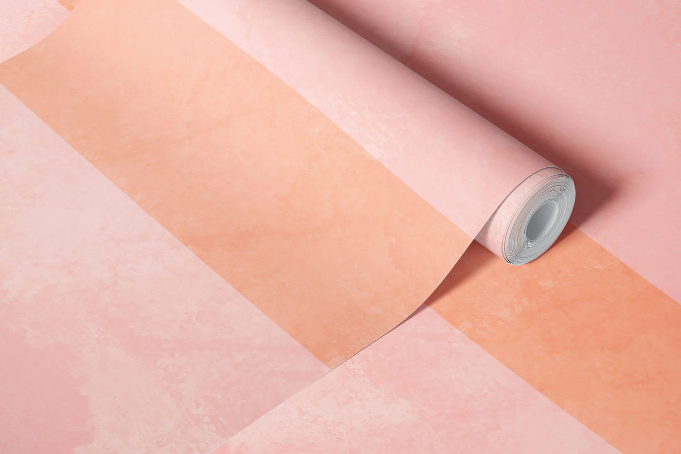 Mid Century Bauhaus Watercolour Pink wallpaper roll