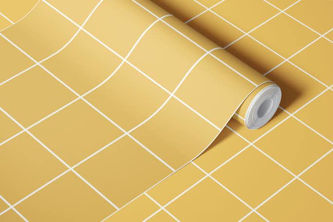 Grid pattern_yellowwallpaper roll