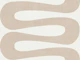 Abstract Curve Stripe Shape Latte Brown White
