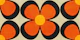 Groovy Geometric Floral Orange, Brown, Beige