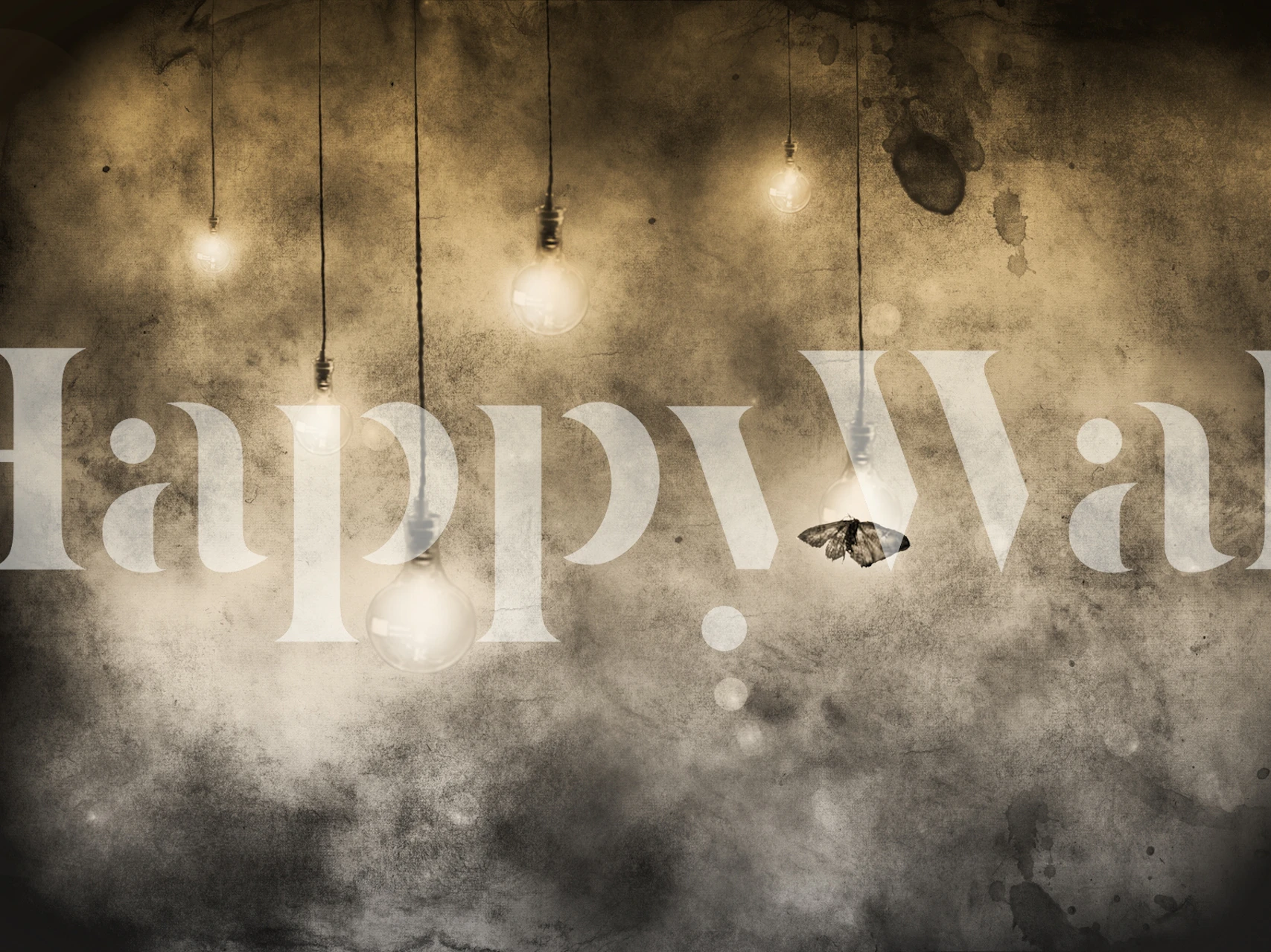 Attraction papel tapiz con luces y polilla