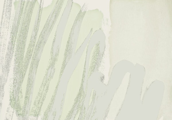 pastel brushstrokes - neutral and green
