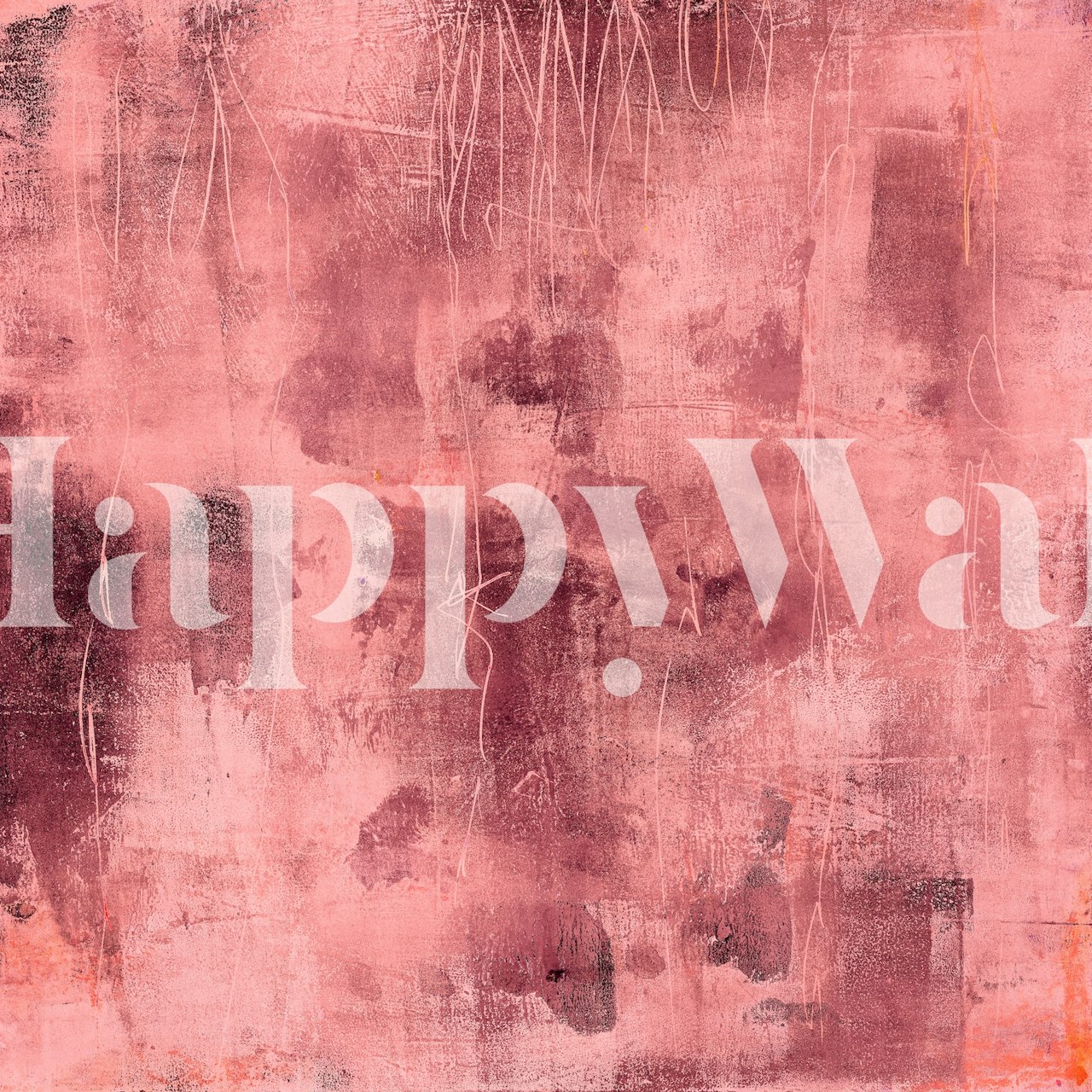 Abstract tex mix magenta glow wall mural with rustic textures