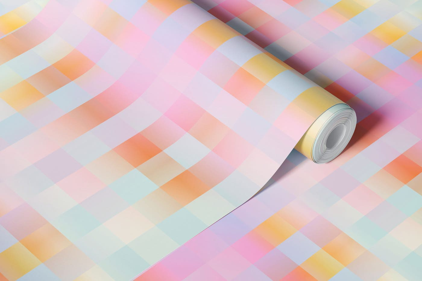 Blurred Plaid wallpaper roll