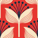 Abstract lilies, red (2647 A)