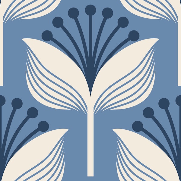 Abstract lilies, purple (2647 C)