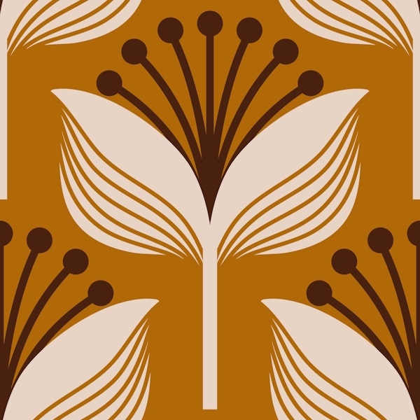 Abstract lilies, orange (2647 D)