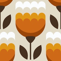 Abstract tulips, orange (2768 B) papiers peint