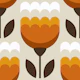 Abstract tulips, orange (2768 B)