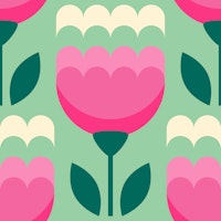 Abstract tulips, pink (2768 D) ταπετσαρία