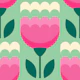Abstract tulips, pink (2768 D)