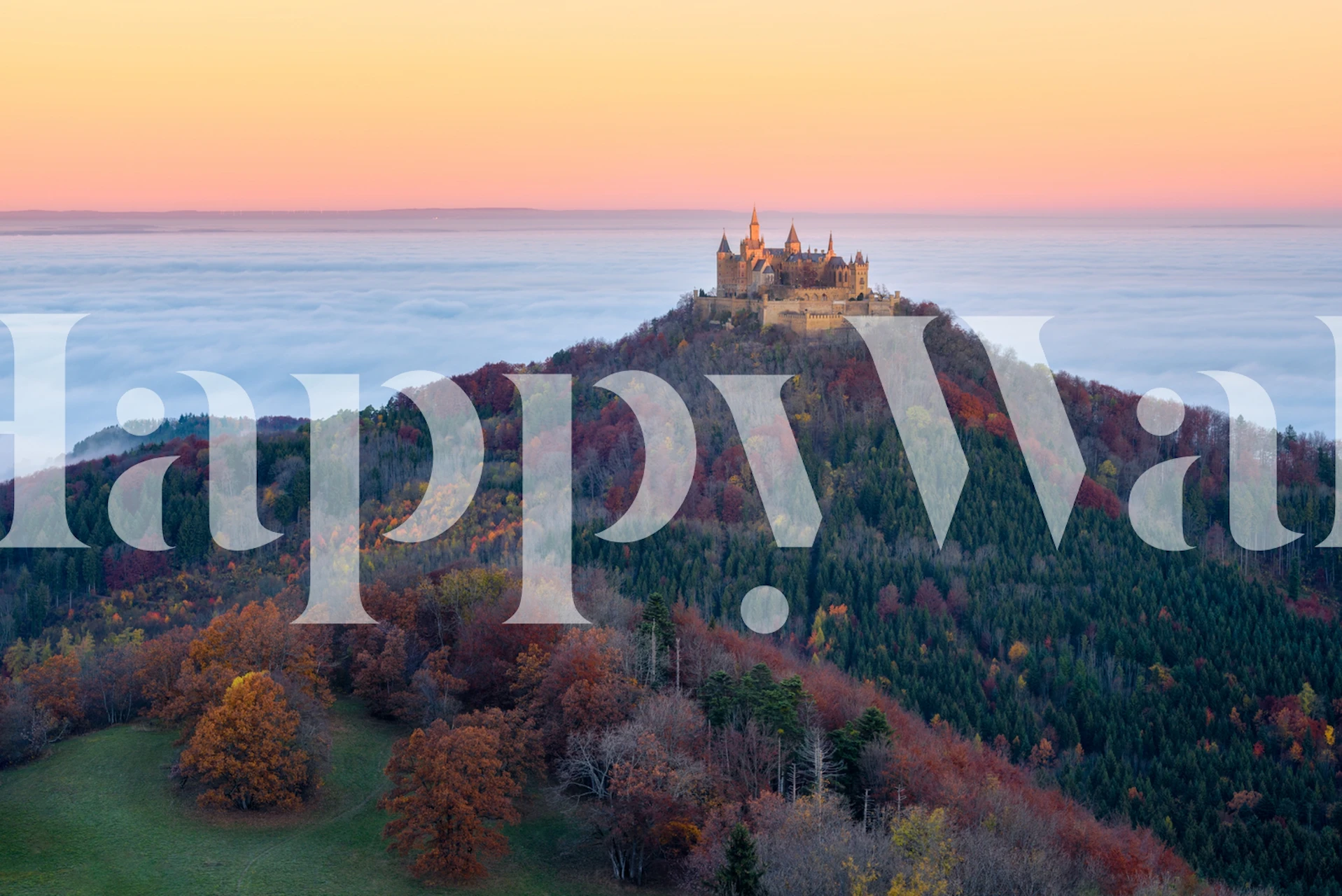 Autumn Fairytale tapet i et rumsmiljø