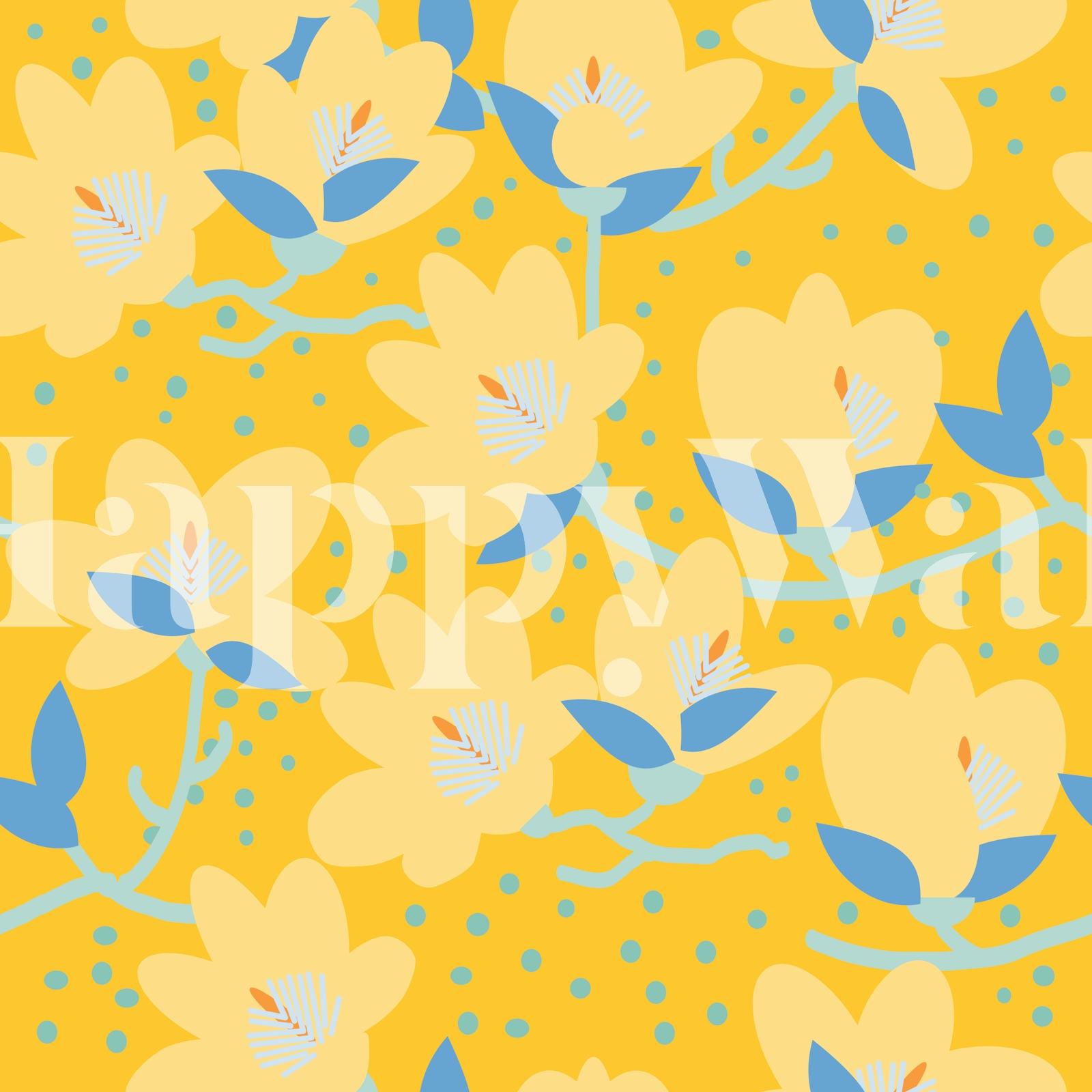 Magnolia Spring wallpaper - Free shipping | Happywall