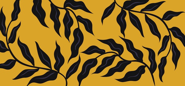 Black Retro Leaves