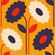 Gerbera pattern, orange (2838 D)