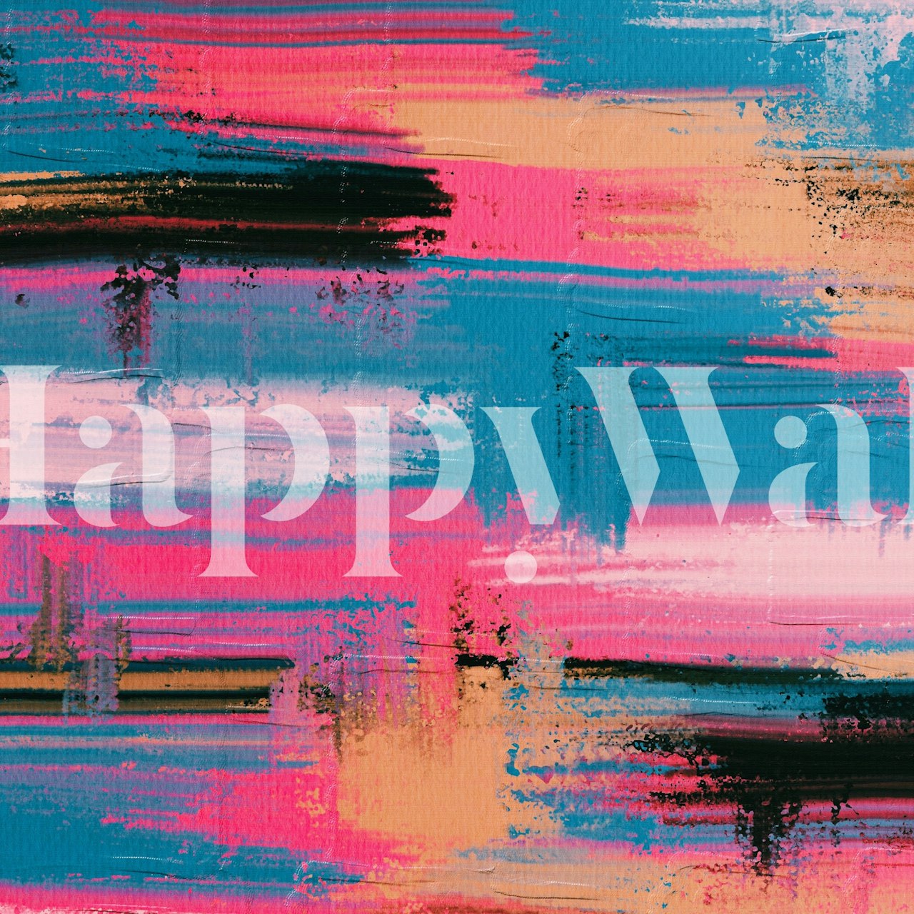 Ταπετσαρία Bold Color Lines σε ένα δωμάτιο