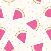 Watermelon Popsicles Fuchsia Dots Pink ταπετσαρία