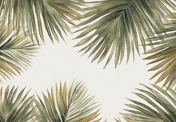 Tropical Oasis Frame Brown Green