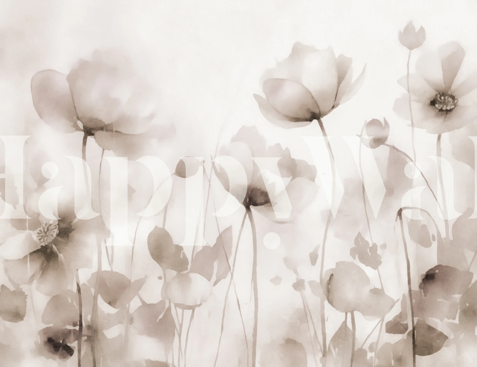 Ethereal Meadow Flowers tapet i et værelse