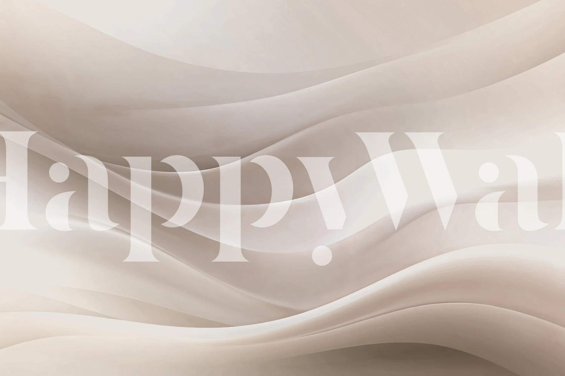 Soft wave pattern in beige tones wallpaper