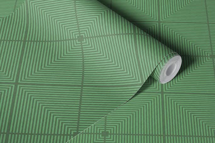 vintage boho geometric lines in sagewallpaper roll