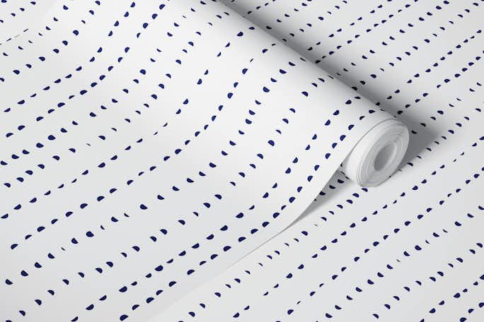 Half circle on a rowwallpaper roll