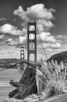 SAN FRANCISCO Monochrome Golden Gate Bridge ταπετσαρία