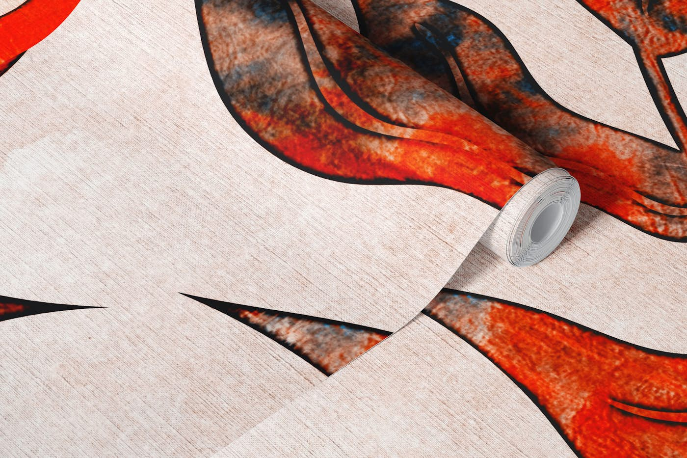 Abstract Watercolor Leaf Art wallpaper roll