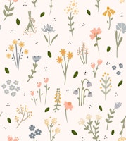 Wildflower Fields tapet