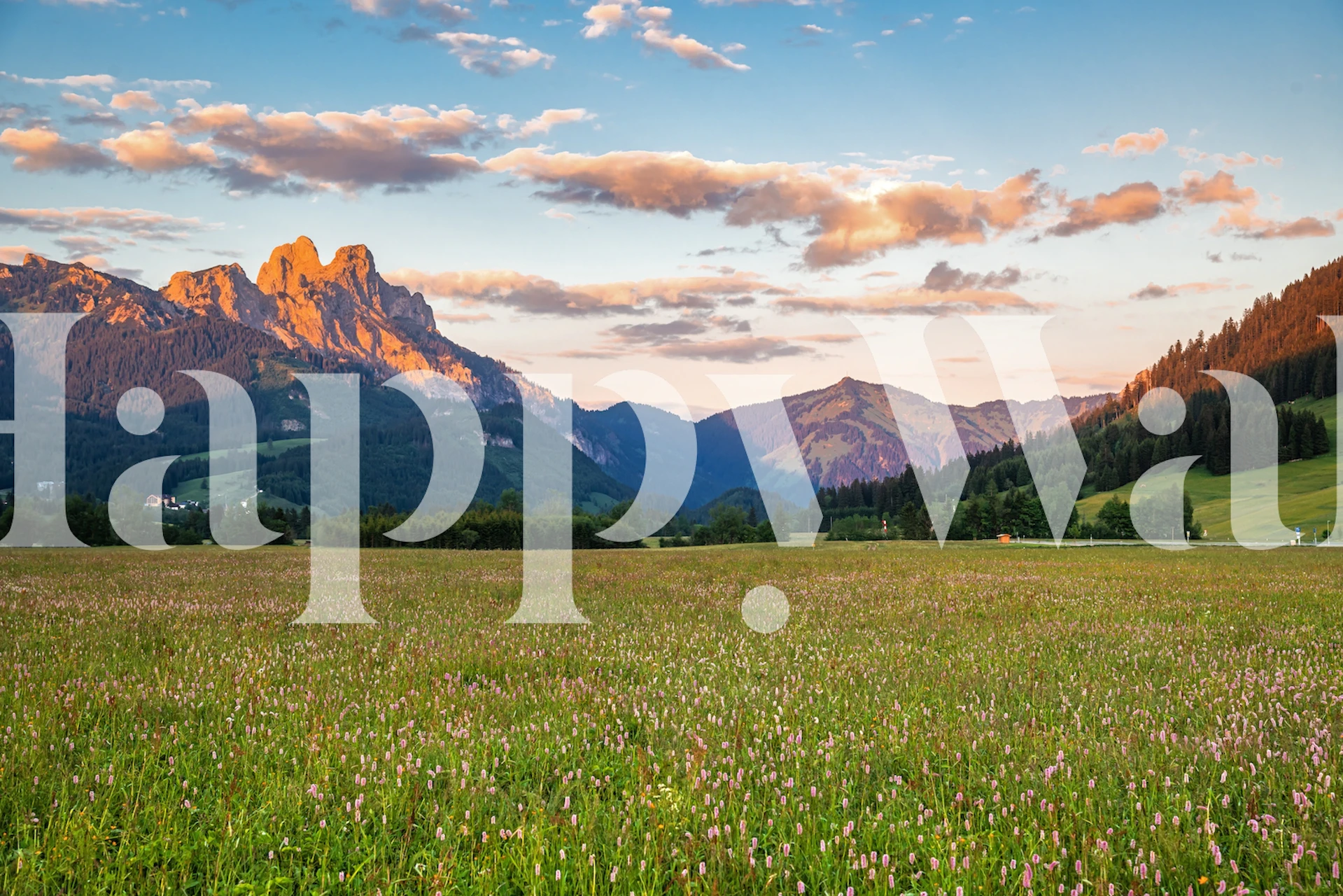 Tannheim at Tyrol Tapete in einem Zimmer
