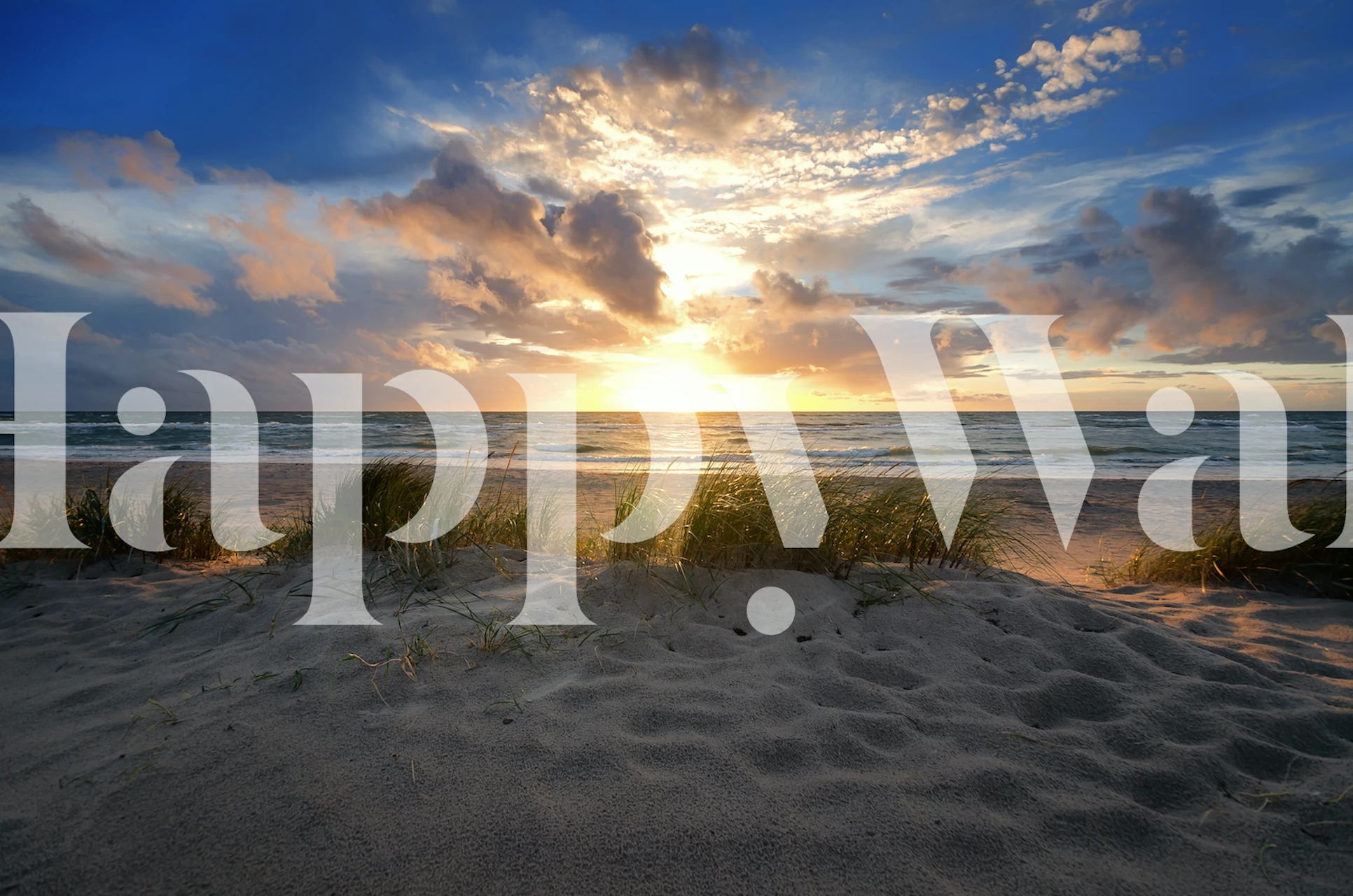 Papier peint Baltic Sunrise dans un cadre de pièce