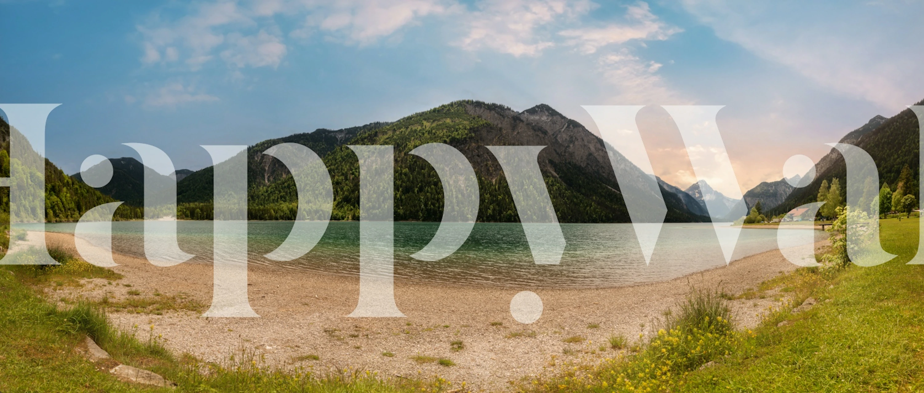 Planlake at Austria wallpaper in a room