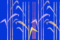 Vivid Mid-Century Meadow papel pintado