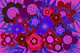 Neon Mid-Century Abstract Floral Art