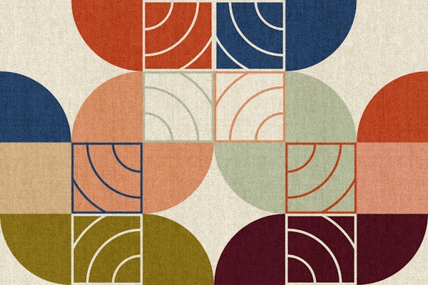 Geometric Art Deco Bauhaus Art