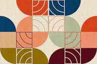 Geometric Art Deco Bauhaus Art wallpaper