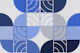 Mid Century Blue Art Deco