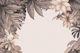 Tropical Oasis Watercolor Art Neutral Pastels